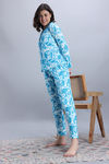 Zivame Buttersoft Knit Poly Pyjama Set - Hawaiian Ocean — thumbnail 2